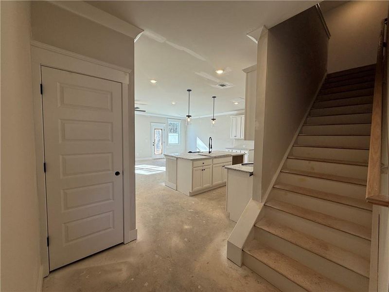 In-progress construction of a new home in The Towns at Auburn Station East, Auburn, GA (Image 11).