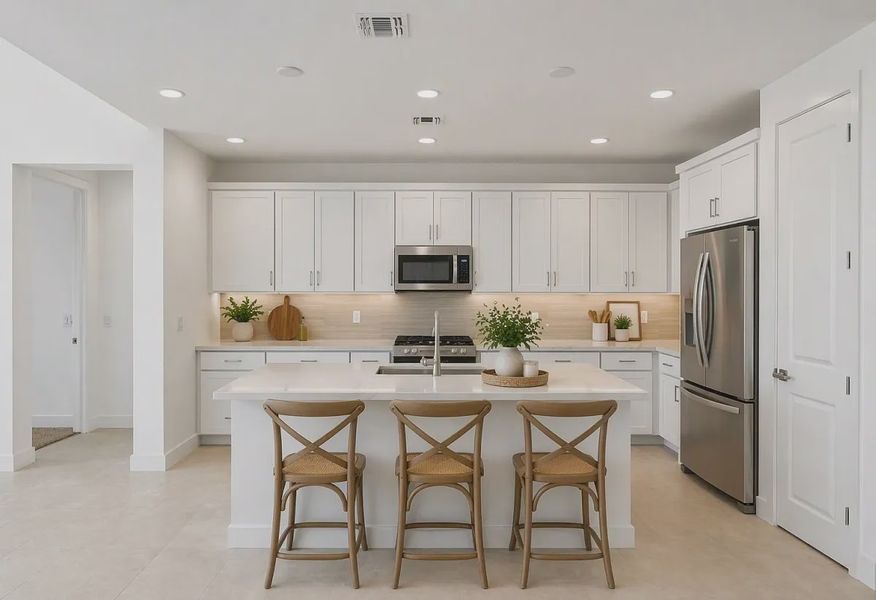 Kitchen Virtually Staged - 6 of 13