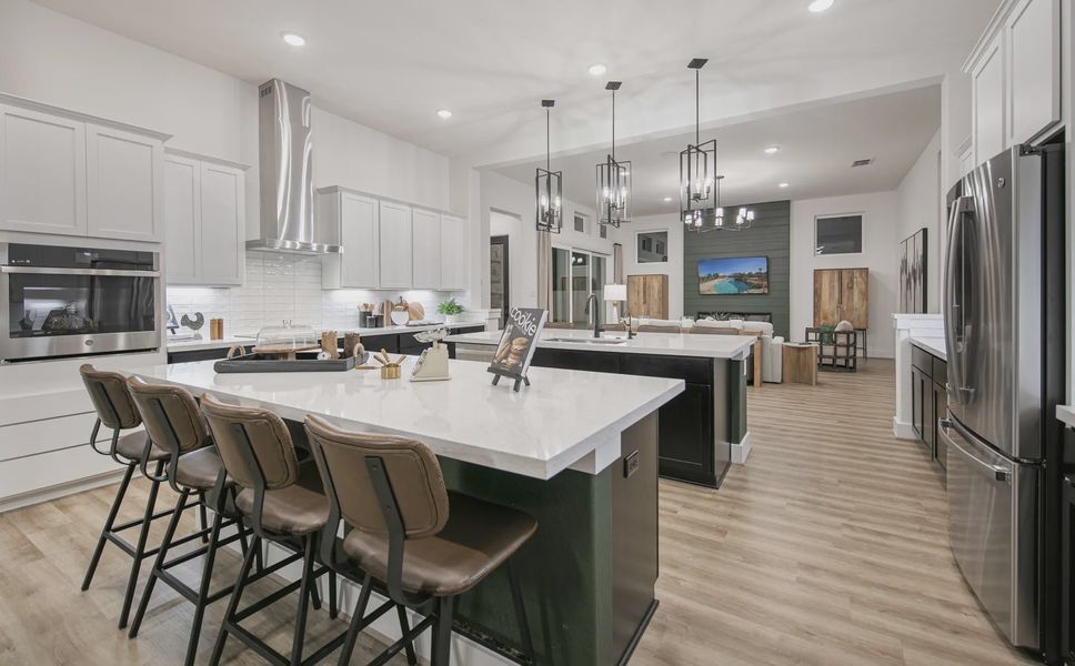 Representative furnished interior of a home built from the Adelaide by Chesmar Homes in Mesa Western, Cibolo (Image 8).