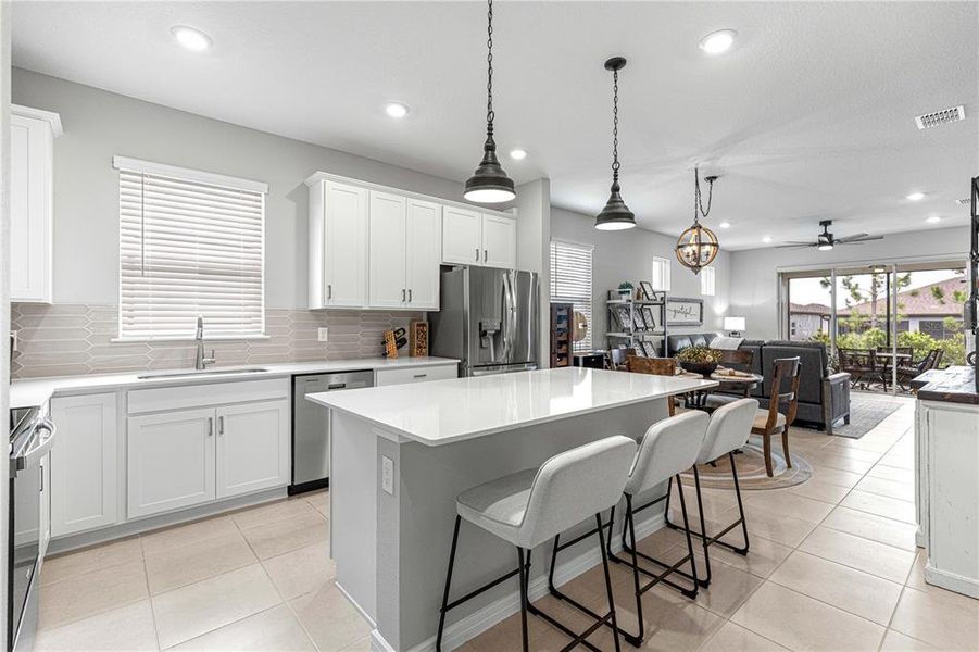 Furnished interior view inside a new home in Del Webb Stone Creek, Ocala (Image 28).