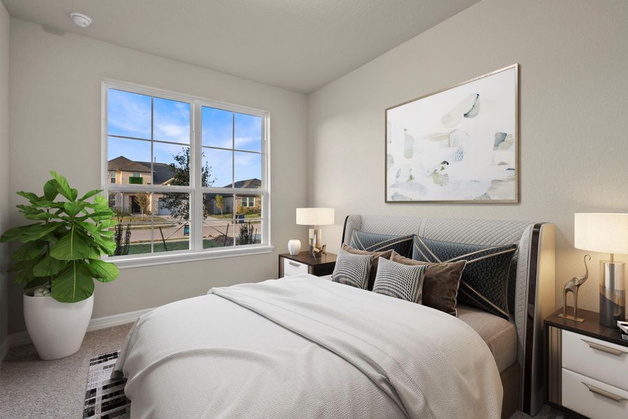 Your secondary bedroom features plush carpet, fresh paint, closet, and a large window that lets in plenty of natural lighting. Your secondary bedroom features plush carpet, fresh paint, closet, and a large window that lets in plenty of natural lighting.