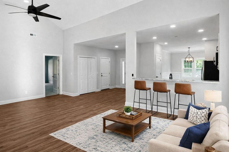 Furnished interior view inside a new home in , St. Stephen (Image 7).