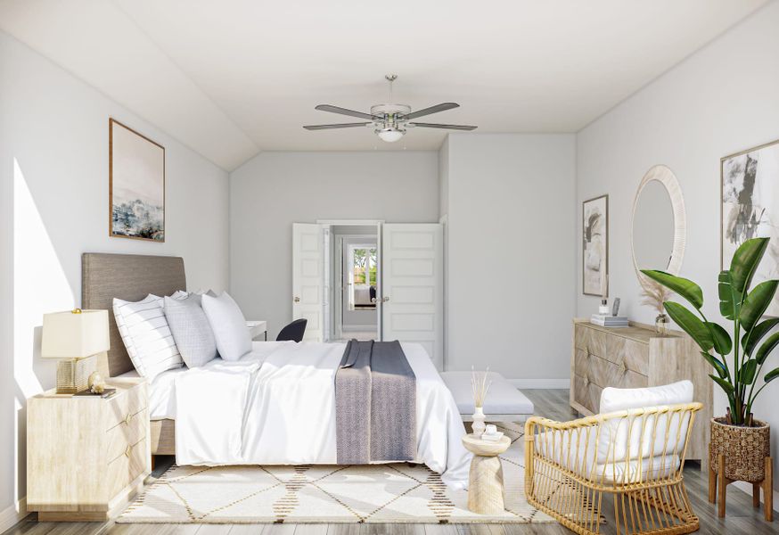 Representative furnished interior of a home built from the Starling by Tri Pointe Homes in Oakhill Reserve, Tomball (Image 10).