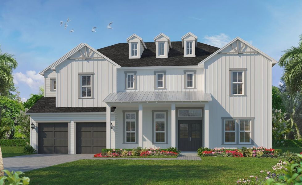 Representative exterior photo of a completed home built from the Aspen by ICI Homes in Madeira at St Augustine, St. Augustine, FL (Image 2). Representative exterior photo of a completed home built from the Aspen by ICI Homes in Madeira at St Augustine, St. Augustine, FL (Image 2).