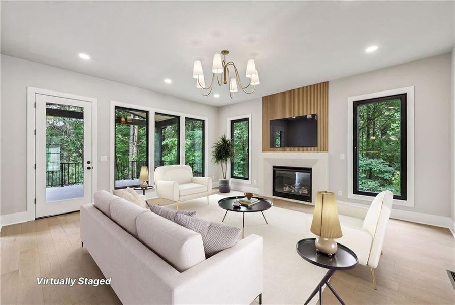 Furnished interior view inside a new home in , Cumming (Image 9).