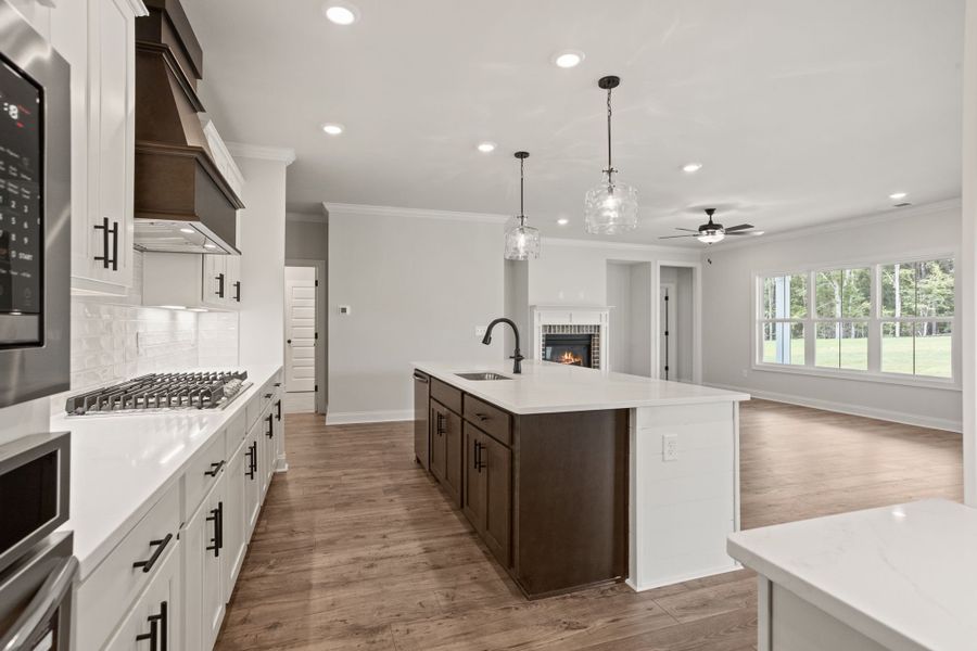 Furnished interior view inside a new home in Cherokee Knoll, Williamston (Image 6).