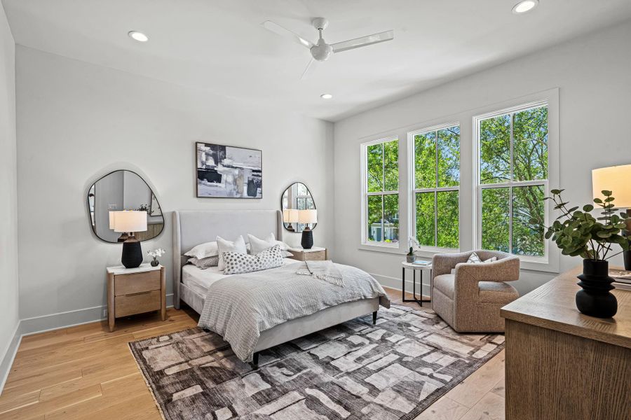 Each large secondary bedroom has wood flooring, walk in closet, and plenty of natural light Each large secondary bedroom has wood flooring, walk in closet, and plenty of natural light