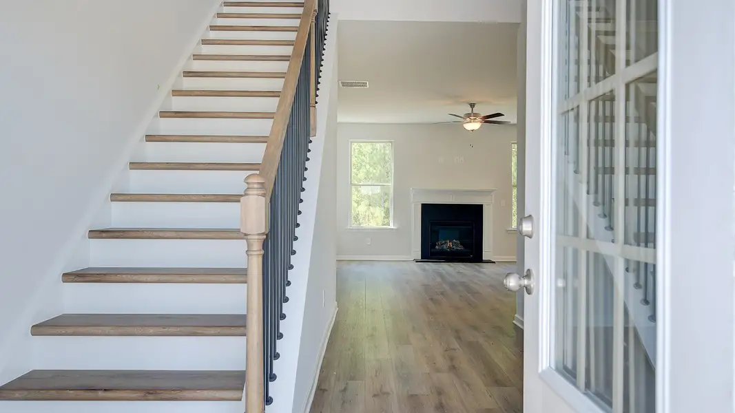 Representative furnished interior of a home built from the Meridian II - Side Entry by DRB Homes in Brighton, Locust Grove (Image 5). Representative furnished interior of a home built from the Meridian II - Side Entry by DRB Homes in Brighton, Locust Grove (Image 5).
