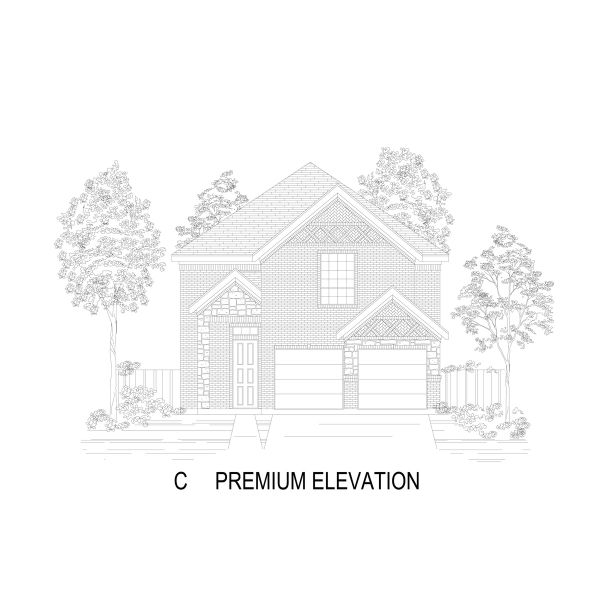 Representative rendering of the exterior for the Collin F by First Texas Homes (Image 5).