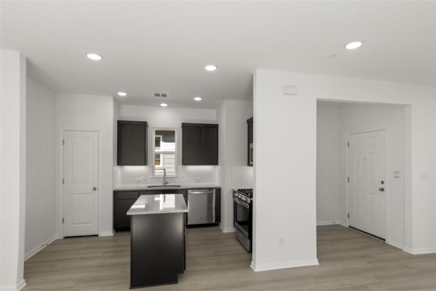 Furnished interior view inside a new home in Trace, San Marcos (Image 13).