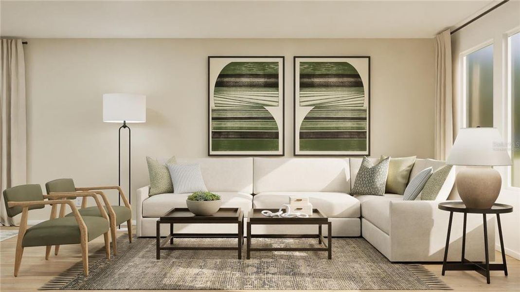 Furnished interior view inside a new home in , Kissimmee (Image 16).