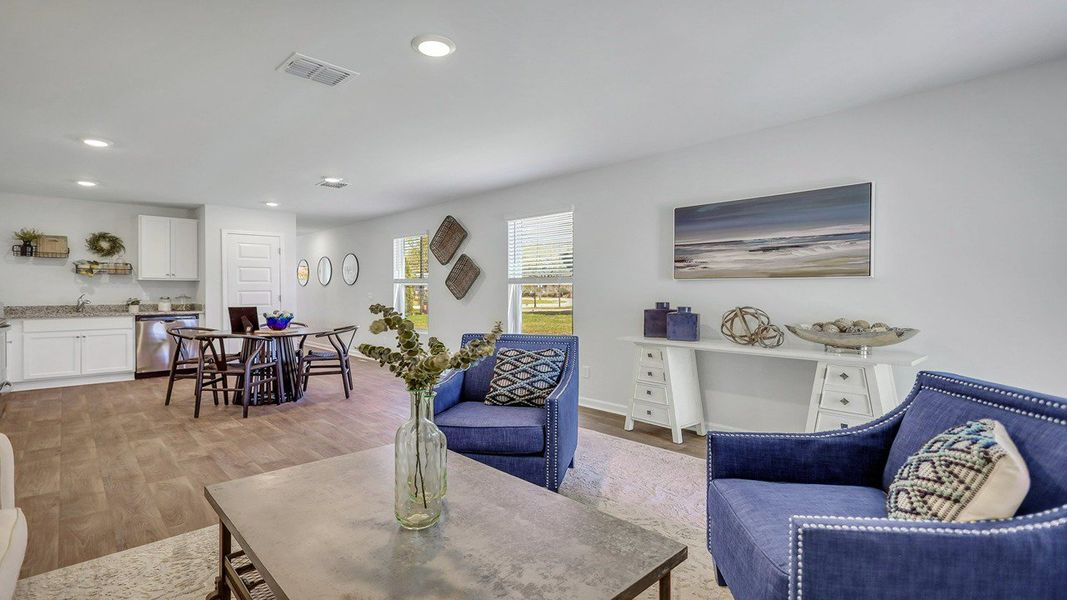 Representative furnished interior of a home built from the Downing by D.R. Horton in Rice Hope, Port Wentworth (Image 3).