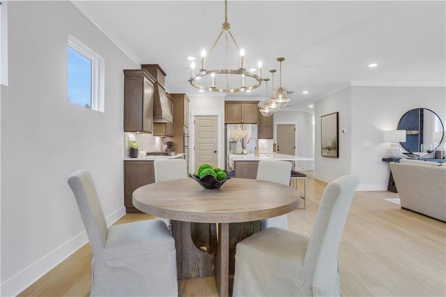 Furnished interior view inside a new home in Villas at Dawsonville, Dawsonville (Image 28).