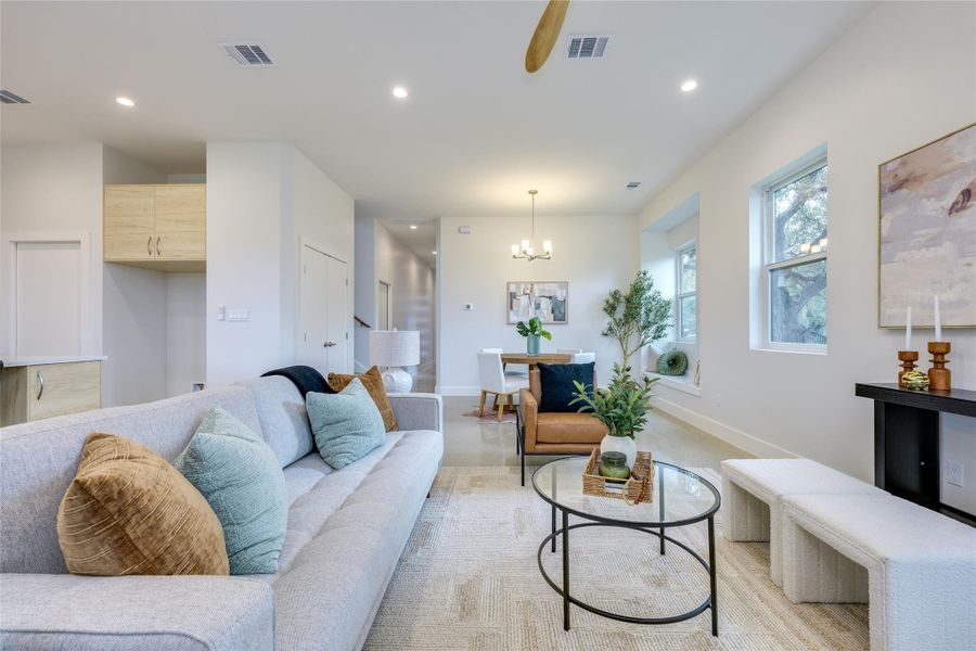 Furnished interior view inside a new home in , Austin (Image 8).