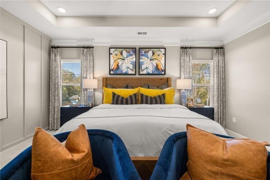 Furnished interior view inside a new home in Jones Ridge, Dallas (Image 38).