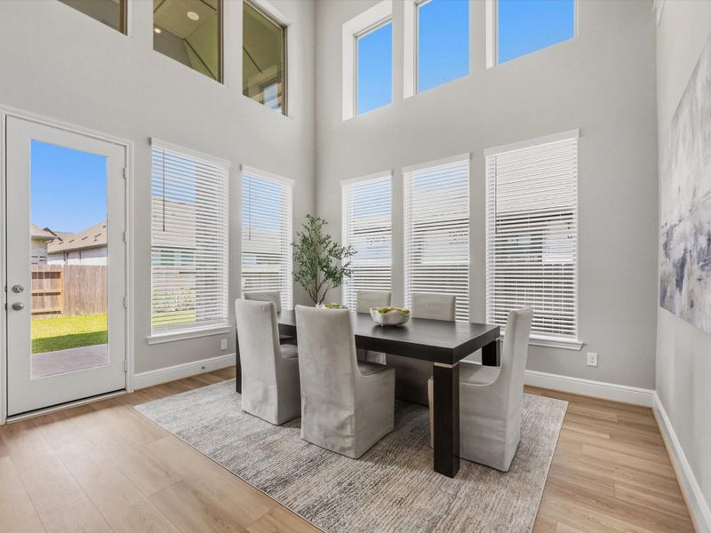 Furnished interior view inside a new home in Coastal Point, League City (Image 8).