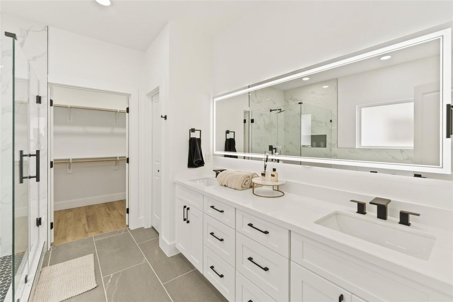 Furnished interior view inside a new home in , Houston (Image 27).