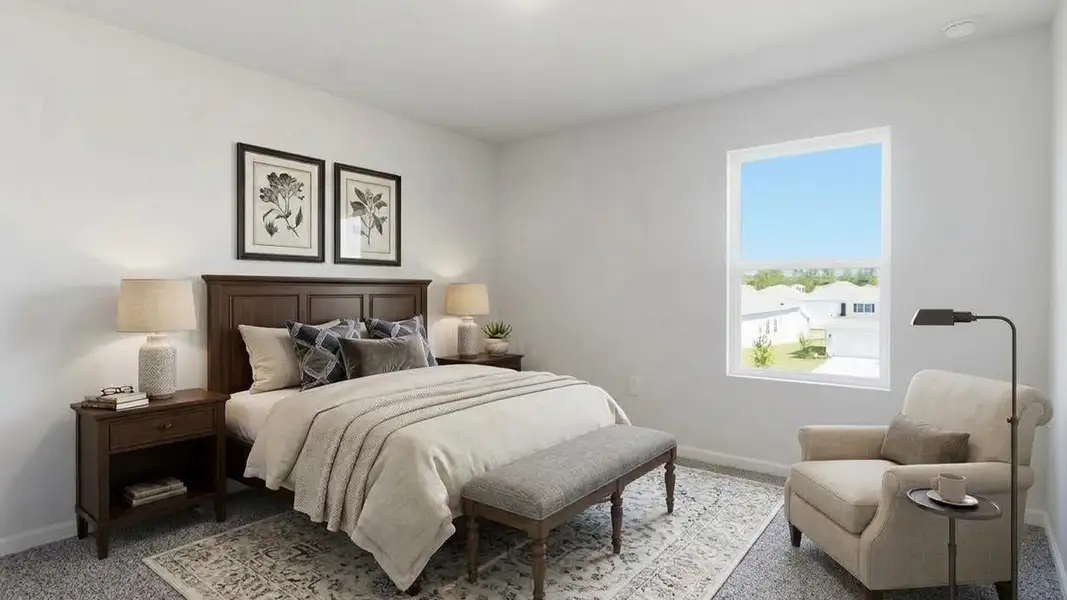 Furnished interior view inside a new home in Wesley Park, Crawfordville (Image 8).