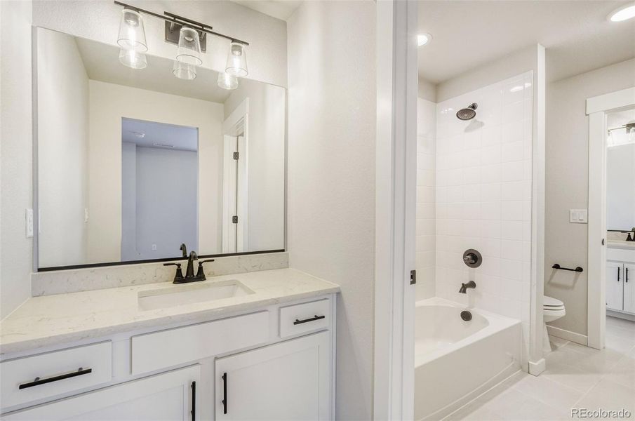 Furnished interior view inside a new home in Sterling Ranch Homestead, Colorado Springs (Image 7).