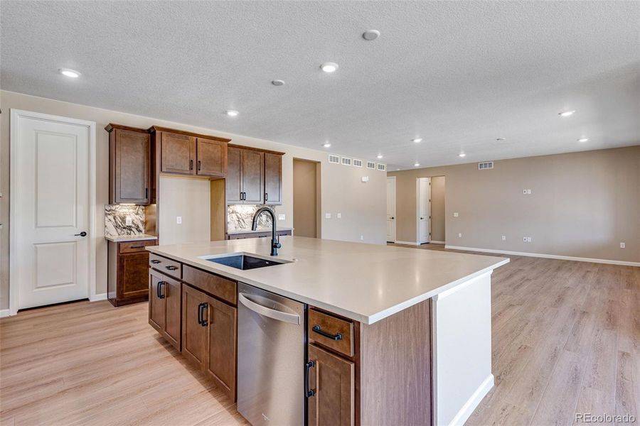 Furnished interior view inside a new home in Ensemble at The Aurora Highlands, Aurora (Image 13). Furnished interior view inside a new home in Ensemble at The Aurora Highlands, Aurora (Image 13).