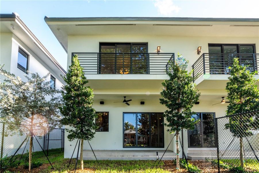 Exterior details and patio area of a home in , Miami (Image 28). Exterior details and patio area of a home in , Miami (Image 28).
