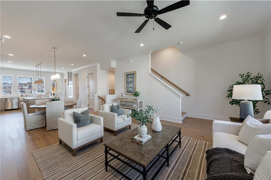 Furnished interior view inside a new home in , Alpharetta (Image 16). Furnished interior view inside a new home in , Alpharetta (Image 16).