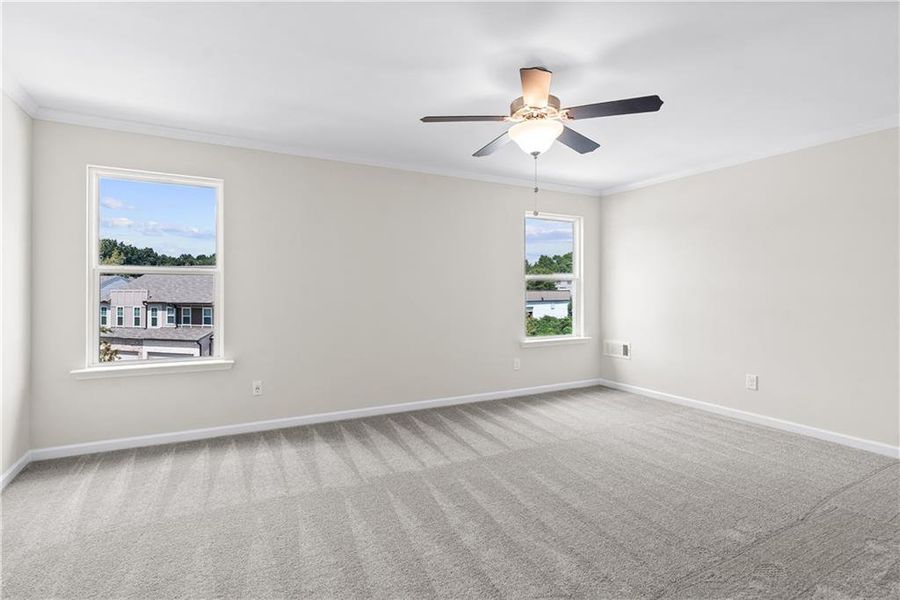 Spacious, unfurnished interior of a new home in The Collection at Vinings, Atlanta (Image 27). Spacious, unfurnished interior of a new home in The Collection at Vinings, Atlanta (Image 27).