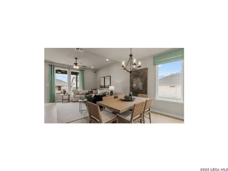 Furnished interior view inside a new home in Hunter's Ranch, San Antonio (Image 6).