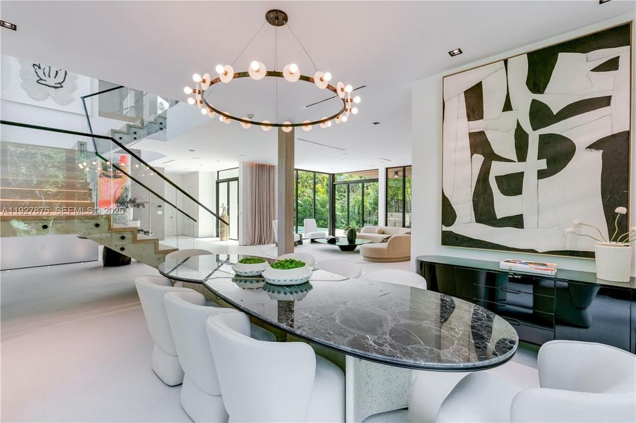 Furnished interior view inside a new home in , Miami (Image 14).