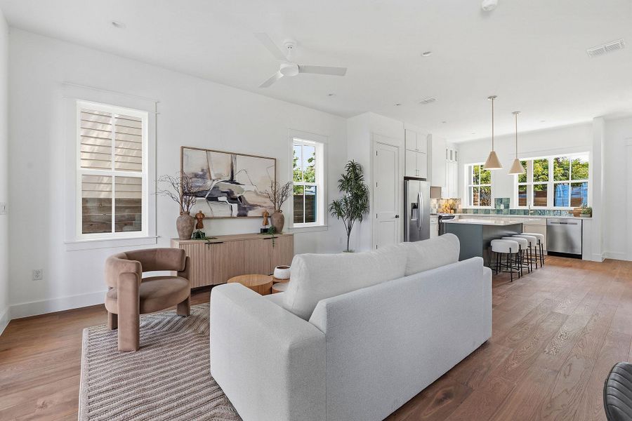 Furnished interior view inside a new home in , Austin (Image 5).