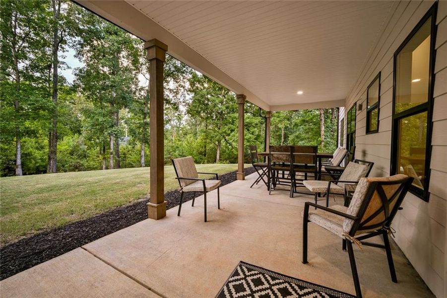 Exterior details and patio area of a home in , Monticello (Image 43).
