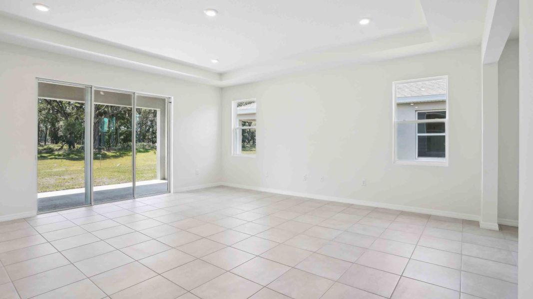 Representative unfurnished interior of a home built from the Camden by D.R. Horton in Ocala Preserve, Ocala (Image 16).
