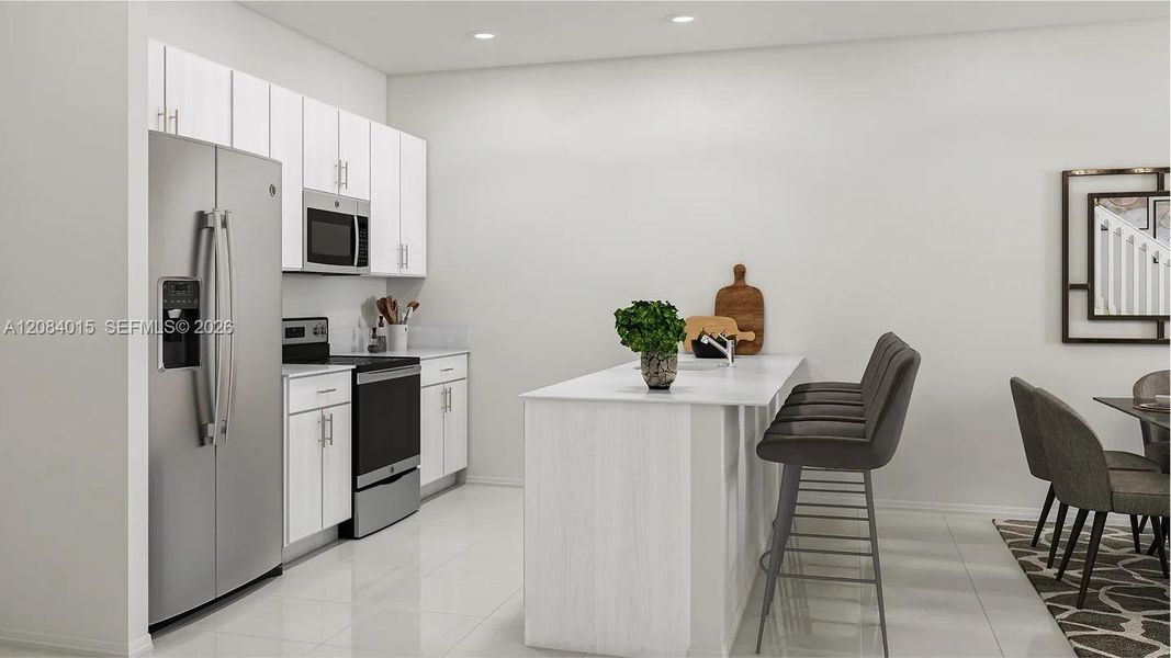 Furnished interior view inside a new home in Solstice, Miami (Image 7).