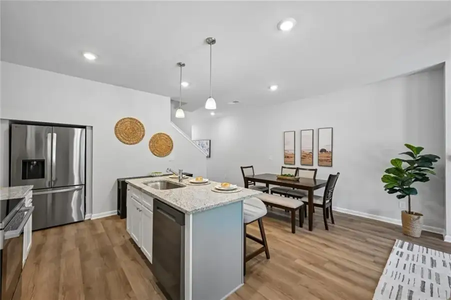 Furnished interior view inside a new home in , Lithonia (Image 9).