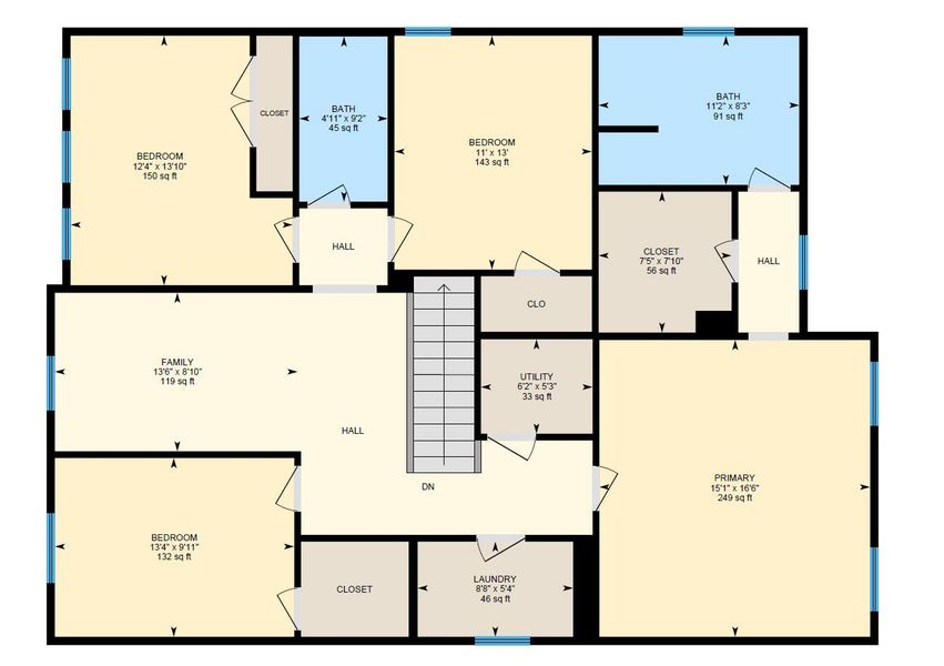 2D floor plan layout of this home in , Ravenel, SC (Image 6).