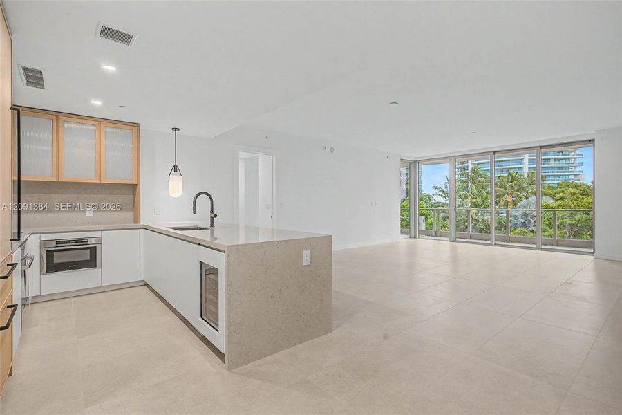 Furnished interior view inside a new home in , Miami (Image 9).
