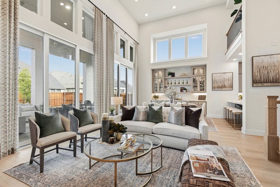 Representative Family Room - some options shown