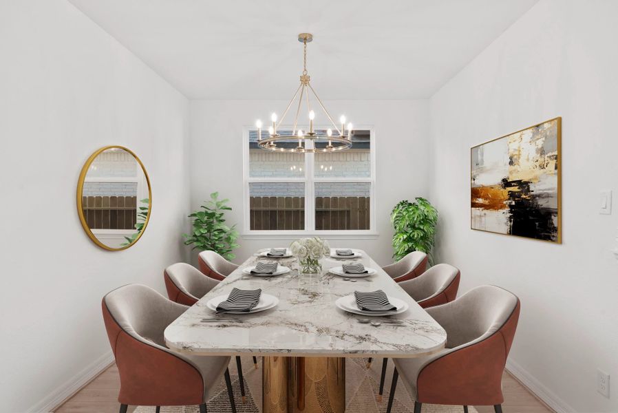 Furnished interior view inside a new home in Westland Ranch, League City (Image 3).