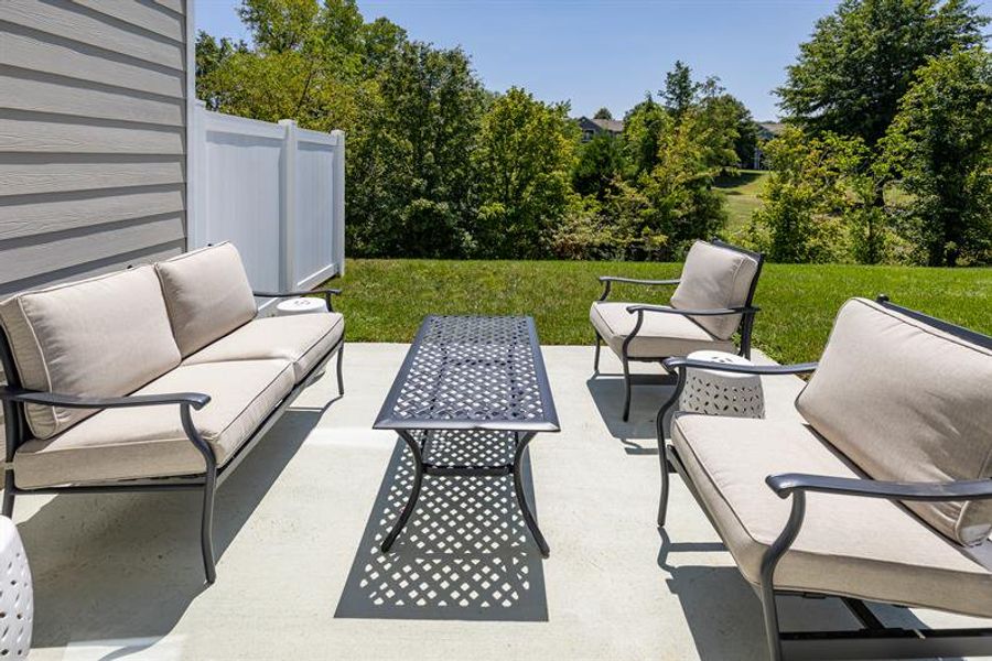 Exterior details and patio area of a home in McCain's Station Townhomes, Gallatin (Image 1). Exterior details and patio area of a home in McCain's Station Townhomes, Gallatin (Image 1).