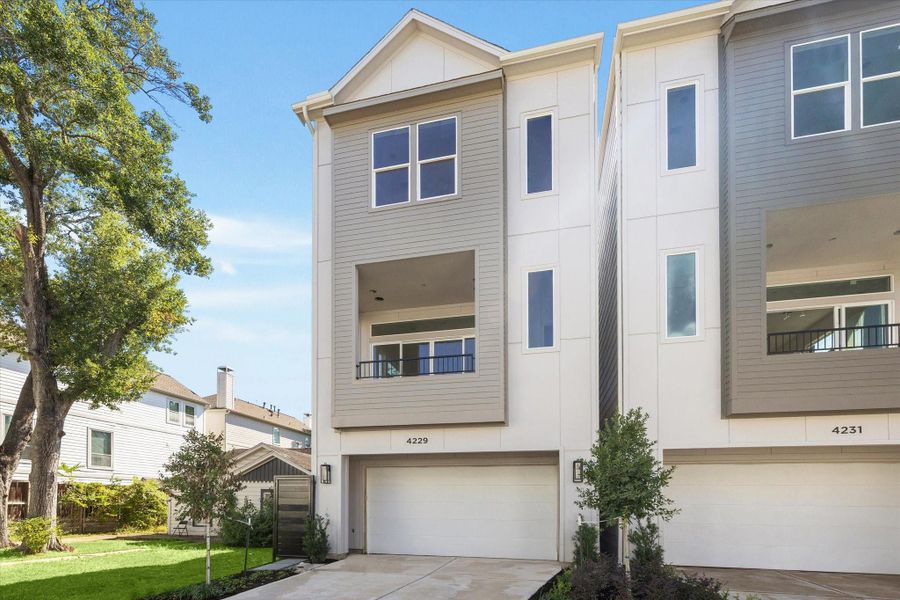 Exterior details and patio area of a home in , Houston (Image 2).