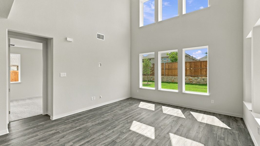Furnished interior view inside a new home in Wildflower Ranch, Fort Worth (Image 8). Furnished interior view inside a new home in Wildflower Ranch, Fort Worth (Image 8).