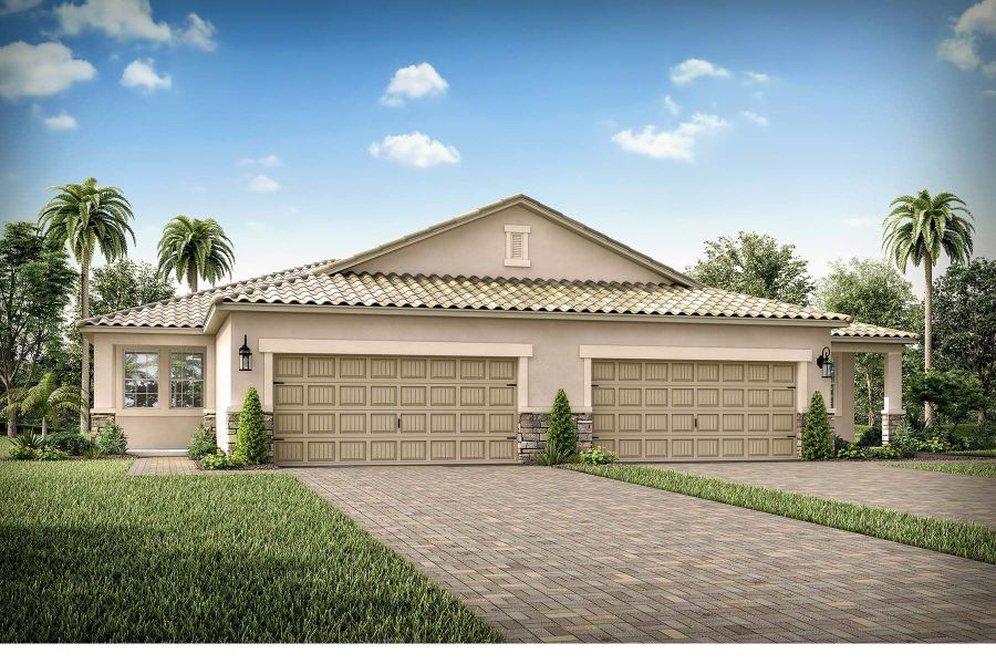 Representative exterior photo of a completed home built from the Largo by Mattamy Homes in Bonavie Cove, Fort Myers, FL (Image 12). Representative exterior photo of a completed home built from the Largo by Mattamy Homes in Bonavie Cove, Fort Myers, FL (Image 12).