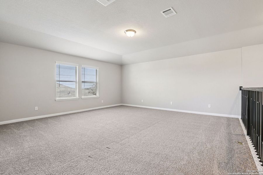 Spacious, unfurnished interior of a new home in Legendary Trails - Classic Series, Cibolo (Image 52). Spacious, unfurnished interior of a new home in Legendary Trails - Classic Series, Cibolo (Image 52).