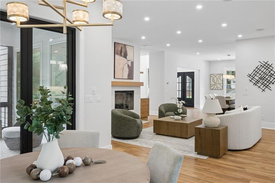 Furnished interior view inside a new home in , Atlanta (Image 20).