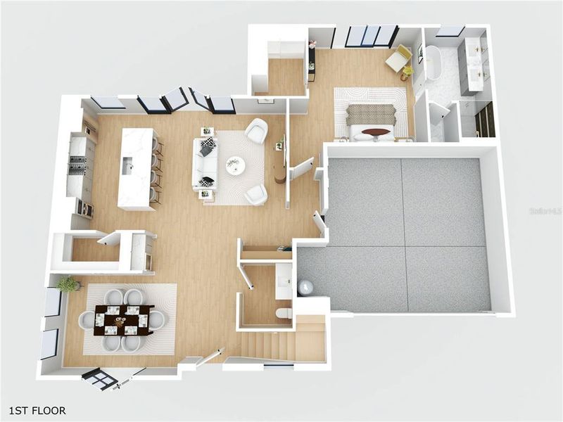 2D floor plan layout of this home in , Orlando, FL (Image 35).