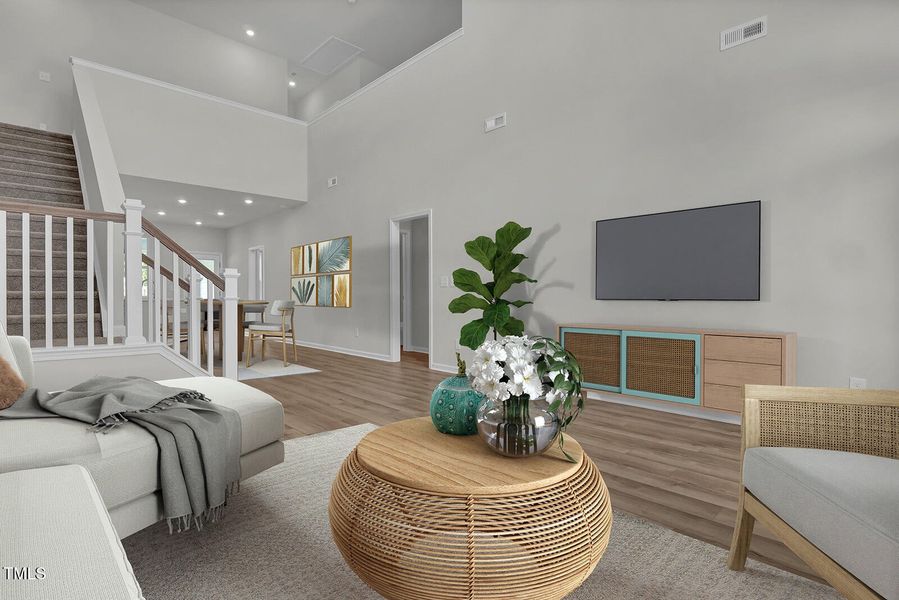 Great Room - Hyacinth - Virtual Staging