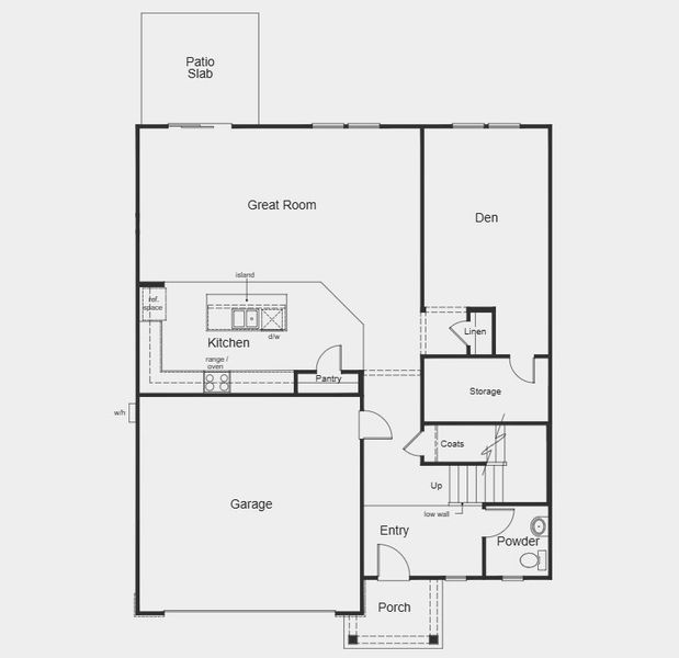 2D floor plan layout for the Plan 2766 by KB Home in Somerset - Executive Series, Palm Coast, FL (Image 3).