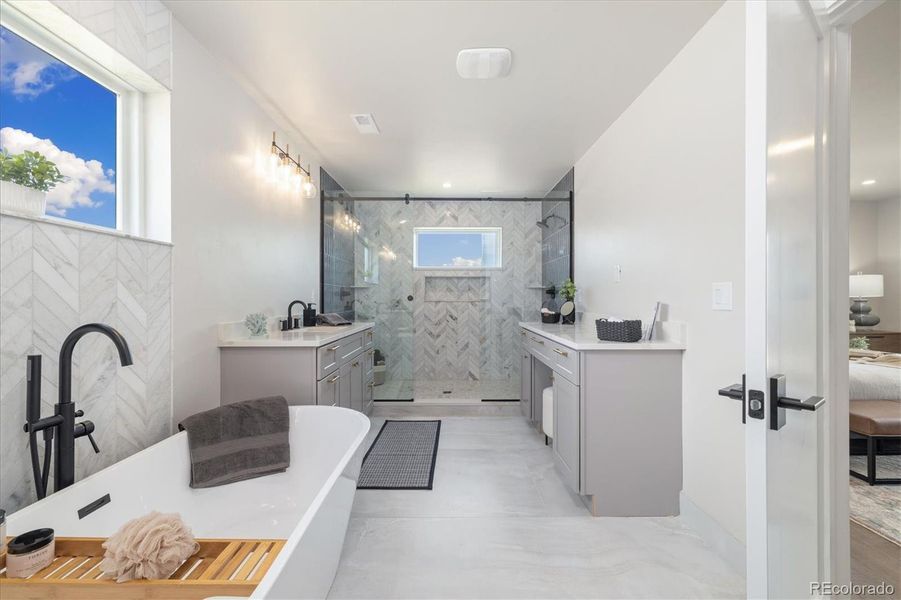 Furnished interior view inside a new home in , Denver (Image 30).