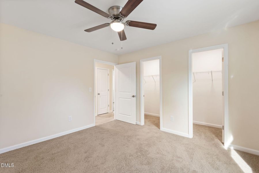 Primary BR has double WIC closets