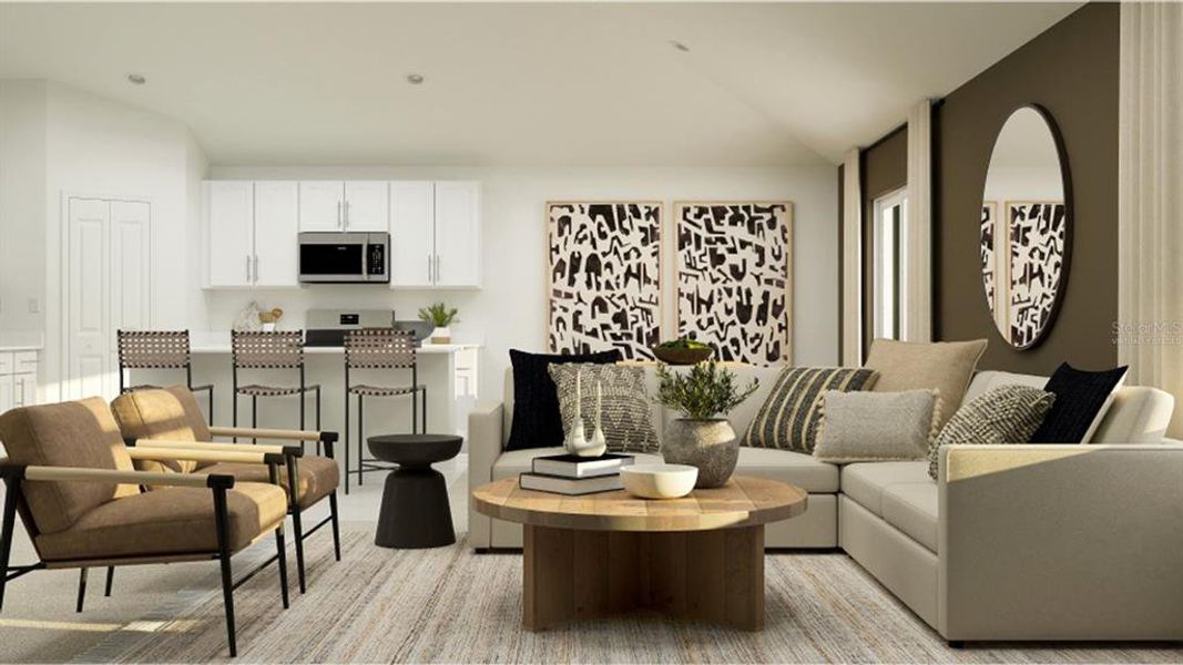 Furnished interior view inside a new home in , Eustis (Image 12).